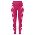 thumbnail image 1 of Leggings For Women Breast Cancer Awareness Pink Ribbon Graphic Breathable Seamless Casual Buttery Soft Leggings, 1 of 5