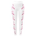 thumbnail image 1 of Leggings For Women Breast Cancer Awareness Pink Ribbon Graphic Breathable Seamless Casual Buttery Soft Leggings, 1 of 5