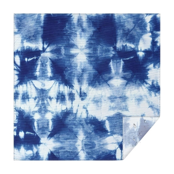 Colorful Tie Dye Pattern Square Tablecloth,Waterproof Square Table Cover,Wipeable Spillproof Washable Table Cover for Home Kitchen Party Decor 42"X42"(107x107cm)
