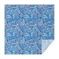 thumbnail image 1 of Blue Paisley Pattern Square Tablecloth,Waterproof Square Table Cover,Wipeable Spillproof Washable Table Cover for Home Kitchen Party Decor 42"X42"(107x107cm), 1 of 6