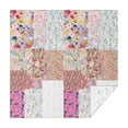 thumbnail image 1 of Pioneer Flower Floral Print Pattern Square Tablecloth,Waterproof Square Table Cover,Wipeable Spillproof Washable Table Cover for Home Kitchen Party Decor 52"x52"(132x132cm), 1 of 6