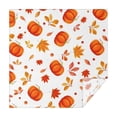 thumbnail image 1 of Fall Pumpkins and Leaves Pattern Square Tablecloth,Waterproof Square Table Cover,Wipeable Spillproof Washable Table Cover for Home Kitchen Party Decor 52"x52"(132x132cm), 1 of 6