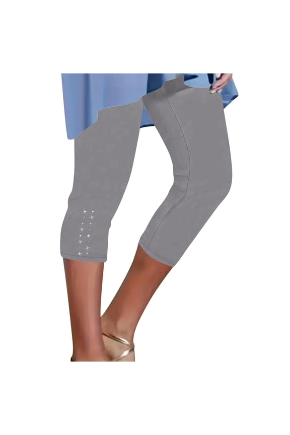 Leggings For Women Plus Size High Waisted Yoga Cropped Trousers 2025 Summer Gym Womens Pants