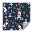 thumbnail image 1 of Dark Blue Christmas Santa Pattern Square Tablecloth,Waterproof Square Table Cover,Wipeable Spillproof Washable Table Cover for Home Kitchen Party Decor 52"x52"(132x132cm), 1 of 6