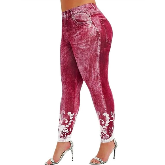 Leggings For Women Printed Yoga Fitness Leggings Running Gym Stretch Sports Pants Trousers