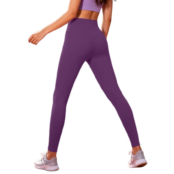 Leggings For Women Seamless Yoga Pants Women Mid-Low Rise Squat-Proof And High Waist Tummy Control For Workout Gym Fitness Running