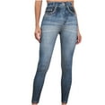 thumbnail image 1 of Leggings For Women Sevevn Women Plus Size Imitation Denim Side Gear Print Slim Elastic Tight Leggings, 1 of 7
