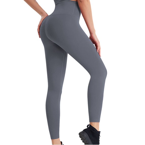 Leggings For Women Sevevn Women Solid Color Fashion Fallow Elastic Exercise Running Yoga Pants