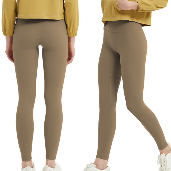 Leggings For Women Sevevn Women Solid Color High-Elastic High Waist Lift The Hip Close-Fitting Ventilate Running Yoga Pants