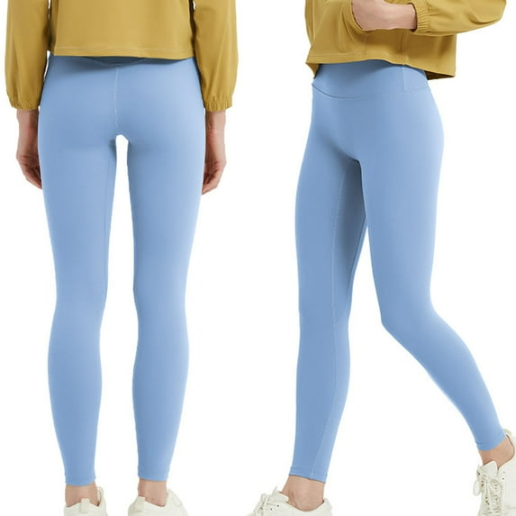 Leggings For Women Sevevn Women Solid Color High-Elastic High Waist Lift The Hip Close-Fitting Ventilate Running Yoga Pants