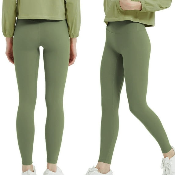 Leggings For Women Sevevn Women Solid Color High-Elastic High Waist Lift The Hip Close-Fitting Ventilate Running Yoga Pants