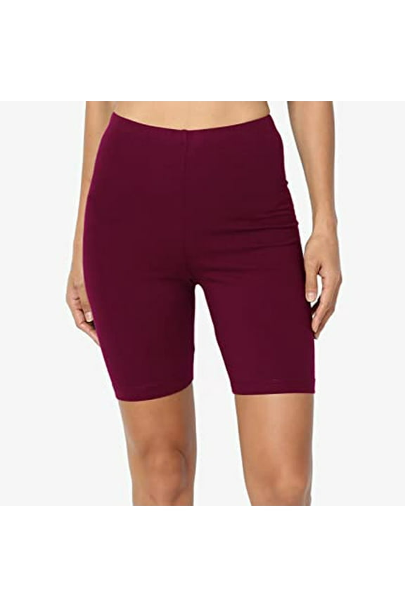 Leggings For Women Sport Yoga Solid Mid Thigh Stretch Cotton Span High Waist Active Short Leggings Womens Pants