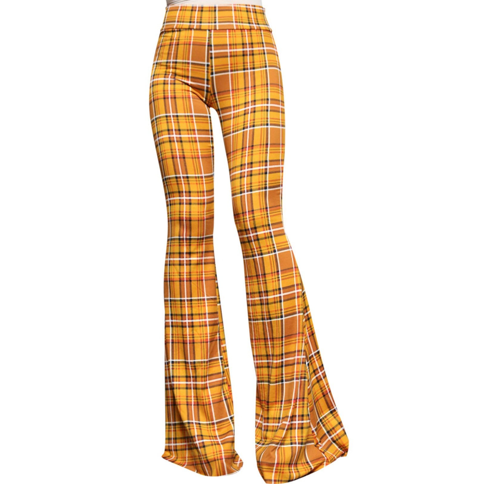 Underwraps Women's 70s Hippy Style Flower Bell Bottom Pants