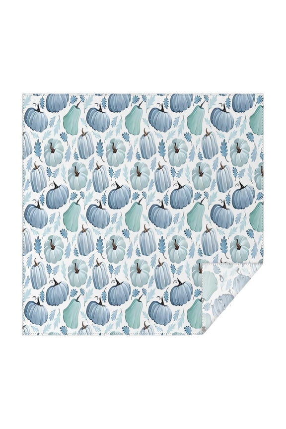 Fall Pumpkins Leaves Pattern Square Tablecloth,Waterproof Square Table Cover,Wipeable Spillproof Washable Table Cover for Home Kitchen Party Decor 42"X42"(107x107cm)