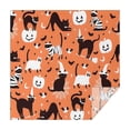 thumbnail image 1 of Halloween Cats with Pumpkin and Bat Motifs Square Tablecloth,Waterproof Square Table Cover,Wipeable Spillproof Washable Table Cover for Home Kitchen Party Decor 42"X42"(107x107cm), 1 of 6