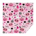thumbnail image 1 of Halloween Pink Spooky Hearts and Ghosts Square Tablecloth,Waterproof Square Table Cover,Wipeable Spillproof Washable Table Cover for Home Kitchen Party Decor 42"X42"(107x107cm), 1 of 6