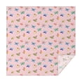 thumbnail image 1 of Pink Butterfly Colorful Wing Pattern Square Tablecloth,Waterproof Square Table Cover,Wipeable Spillproof Washable Table Cover for Home Kitchen Party Decor 60"x60"(152x152cm), 1 of 6