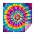 thumbnail image 1 of Rainbow Tie Dye Radial Pattern Square Tablecloth,Waterproof Square Table Cover,Wipeable Spillproof Washable Table Cover for Home Kitchen Party Decor 60"x60"(152x152cm), 1 of 6