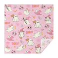 thumbnail image 1 of Halloween Cute Ghosts with Boo Square Tablecloth,Waterproof Square Table Cover,Wipeable Spillproof Washable Table Cover for Home Kitchen Party Decor 42"X42"(107x107cm), 1 of 6