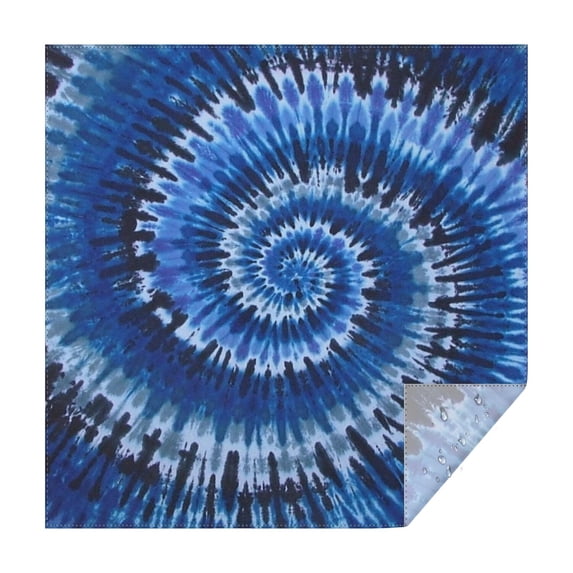 Colorful Tie Dye Pattern Square Tablecloth,Waterproof Square Table Cover,Wipeable Spillproof Washable Table Cover for Home Kitchen Party Decor 60"x60"(152x152cm)