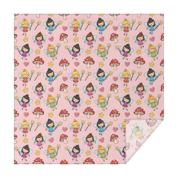 Magic Fairy Princess Pattern Square Tablecloth,Waterproof Square Table Cover,Wipeable Spillproof Washable Table Cover for Home Kitchen Party Decor 60"x60"(152x152cm)