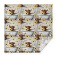 thumbnail image 1 of Gray Highland Cow Bathtub Sunflower Pattern Square Tablecloth,Waterproof Square Table Cover,Wipeable Spillproof Washable Table Cover for Home Kitchen Party Decor 42"X42"(107x107cm), 1 of 6