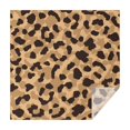 thumbnail image 1 of Beige and Black Leopard Pattern Square Tablecloth,Waterproof Square Table Cover,Wipeable Spillproof Washable Table Cover for Home Kitchen Party Decor 52"x52"(132x132cm), 1 of 6