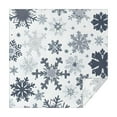 thumbnail image 1 of Blue Christmas Snowflake Pattern Square Tablecloth,Waterproof Square Table Cover,Wipeable Spillproof Washable Table Cover for Home Kitchen Party Decor 60"x60"(152x152cm), 1 of 6