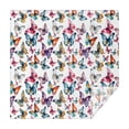 thumbnail image 1 of Colorful Butterfly Pattern Square Tablecloth,Waterproof Square Table Cover,Wipeable Spillproof Washable Table Cover for Home Kitchen Party Decor 60"x60"(152x152cm), 1 of 6