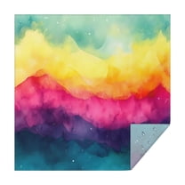 Colorful Tie Dye Wave Pattern Square Tablecloth,Waterproof Square Table Cover,Wipeable Spillproof Washable Table Cover for Home Kitchen Party Decor 42"X42"(107x107cm)