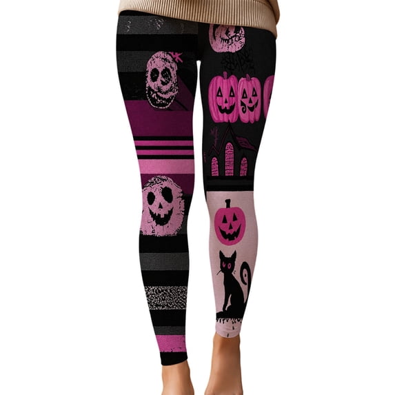 Leggings For women Mummy Skull Print 4-Way Stretch Casual Fashion Tummy Control Leggings