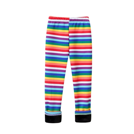 Leggings for Girls 10-12 Toddler Girl Leggings, Toddler Boys Girls Cotton High Waist Stretch Knit Solid Color Plus Keep Warm Casual Leggings Pants Black 4T