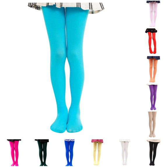 Leggings Girls Elastic Waistband Stretch Soft Comfortable Winter Tights Girls Clothes Size 6-8 Years