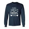 thumbnail image 1 of Leggings, Leaves & Lattes Please Adult Long Sleeve T-shirt, 1 of 3