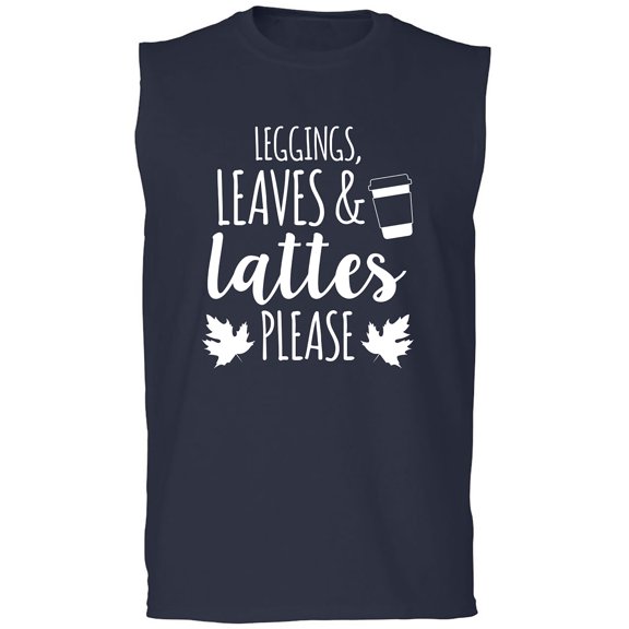 Leggings, Leaves & Lattes Please Adult Sleeveless Tee