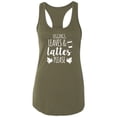 thumbnail image 1 of Leggings, Leaves & Lattes Please Racerback Tank, 1 of 3