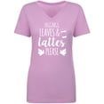 thumbnail image 1 of Leggings, Leaves & Lattes Please Womens V-Neck T-Shirt, 1 of 3