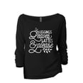 thumbnail image 1 of Leggings Leaves and Lattes Please Women's Fashion Slouchy 3/4 Sleeves Raglan Lightweight Sweatshirt Black 2X-Large, 1 of 3