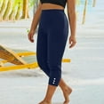 thumbnail image 1 of Leggings for Women under $5! Cagogo Capris Yoga Pants for Women Plus Size High Waisted Tights Leggings Casual Summer Buttery Soft Slim No See Through Tummy Control Stretch Black Leggings, 1 of 9