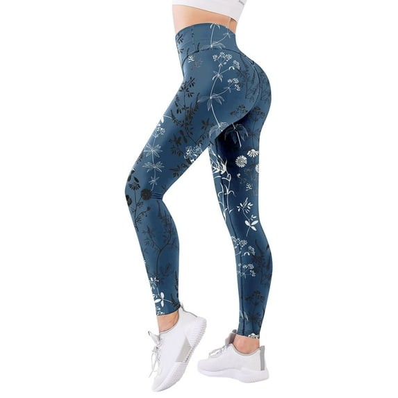 Leggings for Women Clearance Casual Comfort Workout Running Pants Women Athletic Stretch Lounge Womens Yoga Pants with Pockets Gym High Waisted Navy XXL