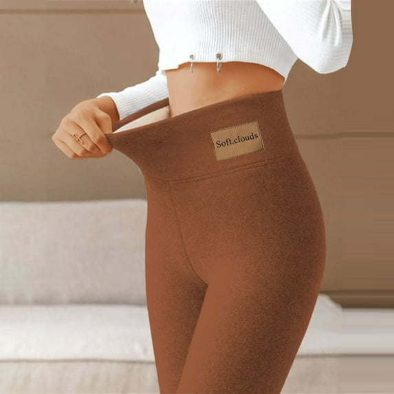 Leggings for Women Clearance! Yanyanz Women'S Lined High Waist Thermal Leggings Long Warm Sports Leggings Thermal Trousers Running Trousers Oversized Leggings for Women Workout Leggings for Women