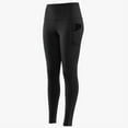 thumbnail image 1 of Leggings for Women with Pockets - Buttery Soft, High Waisted Tummy Control Yoga Pants for Workout Gym Running - Size Medium (US) - Black Stretch Leggings, 1 of 8