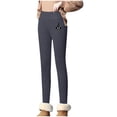 thumbnail image 1 of Leggings for Women Thick Fleece Lined Leggings Women Winter Sport High Waist Leg Pants Printing Running Pant Casusl Lamb Velvet Tights Ropa De Invierno Para Mujer, 1 of 7