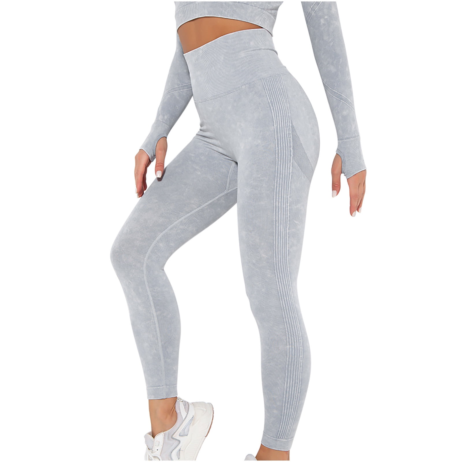 RYDCOT Leggings Pants with Pockets for Women Tummy Control Workout Running  Stretch Cargo Pocket Leggings Butt Lifting Yoga Workout Gym Pants Clearance