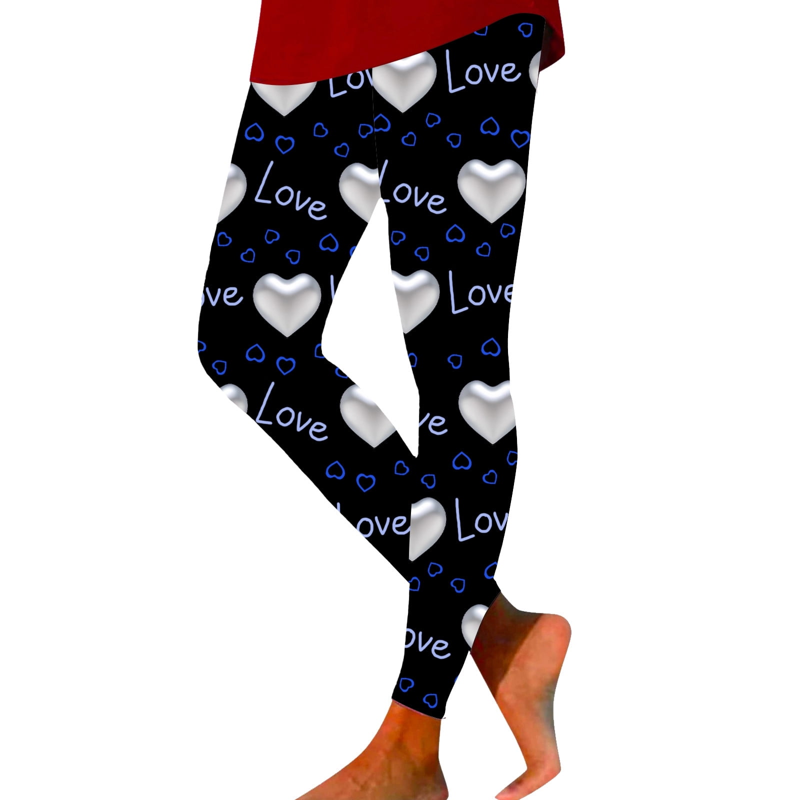 Leggings for Women,Womens Valentine's Day Love Printing Casual Tight