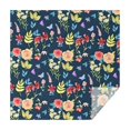 thumbnail image 1 of Pioneer Flower Floral Print Pattern Square Tablecloth,Waterproof Square Table Cover,Wipeable Spillproof Washable Table Cover for Home Kitchen Party Decor 42"X42"(107x107cm), 1 of 6
