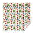 thumbnail image 1 of White Christmas Gnome Pattern Square Tablecloth,Waterproof Square Table Cover,Wipeable Spillproof Washable Table Cover for Home Kitchen Party Decor 52"x52"(132x132cm), 1 of 6