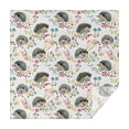 thumbnail image 1 of Cute Hedgehog and Mushroom Square Tablecloth,Waterproof Square Table Cover,Wipeable Spillproof Washable Table Cover for Home Kitchen Party Decor 52"x52"(132x132cm), 1 of 6