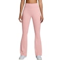 thumbnail image 1 of Leggings Workout High Waist Belly Lift Lift Bottoms Outdoor Casual Running Yoga Womens Yoga Pants Pink M, 1 of 5