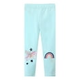 thumbnail image 1 of Leggings for Girls Soft Comfortable Leggings for Kids 2-7 Years Ankle Length Girls Printed Stretch Leggings, 1 of 9